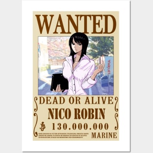 Nico Robin One Piece Wanted Posters and Art